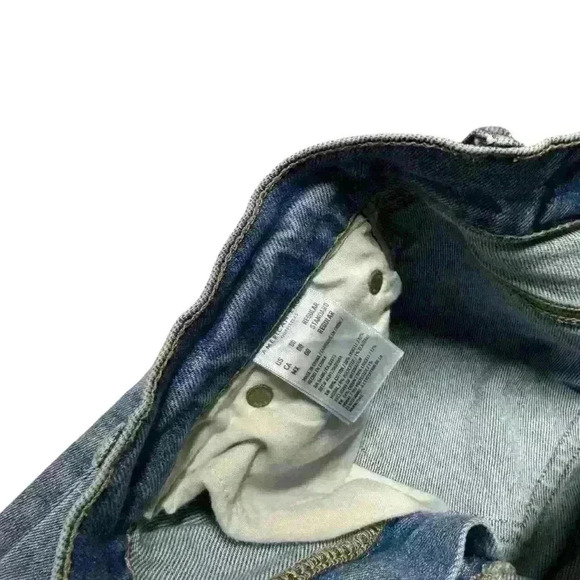 American Eagle Highest 90s Boyfriend Jeans Distressed Denim Women's Size 00 - Picture 4 of 6